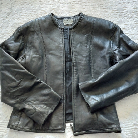 Vintage Holt Renfrew Leather Jacket - Picture 2 of 9